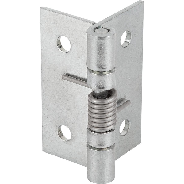Spring Hinge Spring Open A=50, B=50, Aluminum Bright
